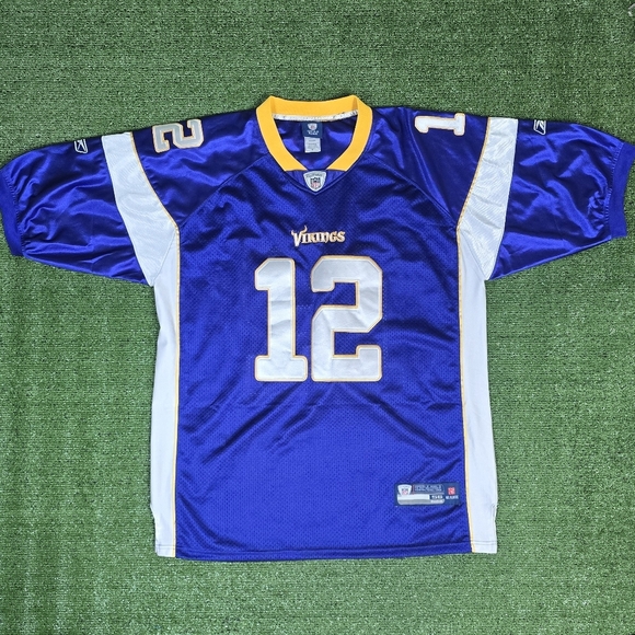 MINNESOTA VIKINGS PERCY HARVIN #12 NFL EQUI. ONFIELD REEBOK UNISEX JERSEY - Picture 2 of 12